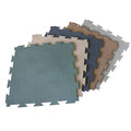 Blue 1/4 in Interlocking Rubber Flooring Tiles 5 Pack U67613