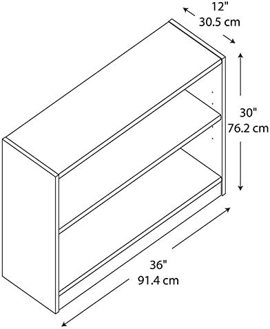 2 Shelf Bookcase Set of 2 V85112