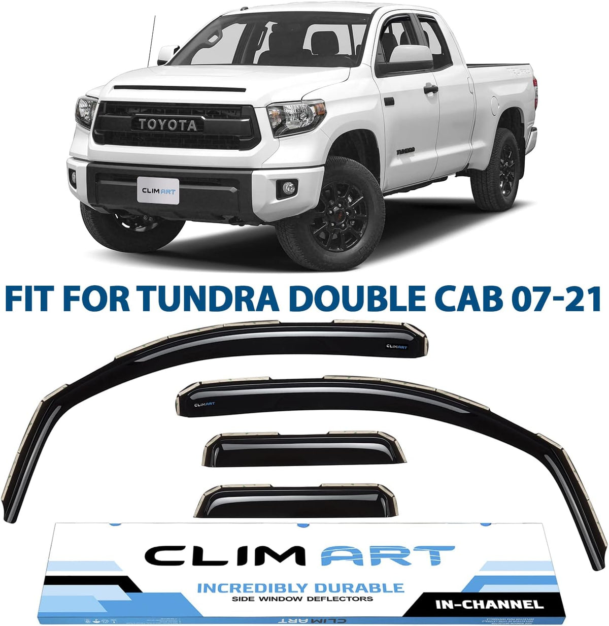 Dark Smoke Window Deflectors 4 pcs M85225
