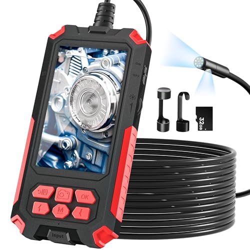 Endoscope Camera with Light, 32.8FT Industrial Borescope with 32GB Card R110019