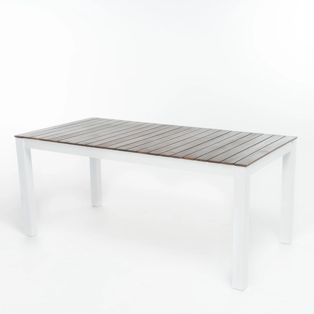 Dark Brown and White 3 Piece Outdoor Wood Picnic Set N324853