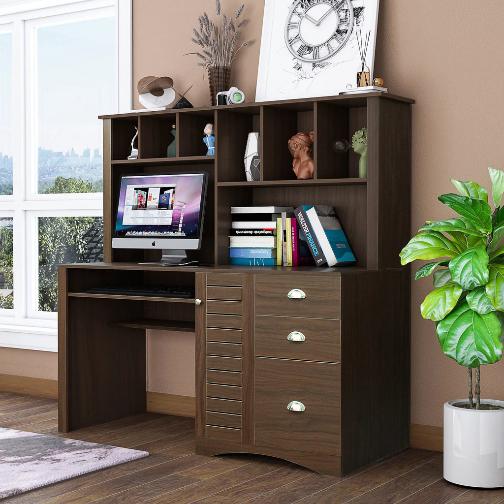 Computer Desk with Hutch L175599