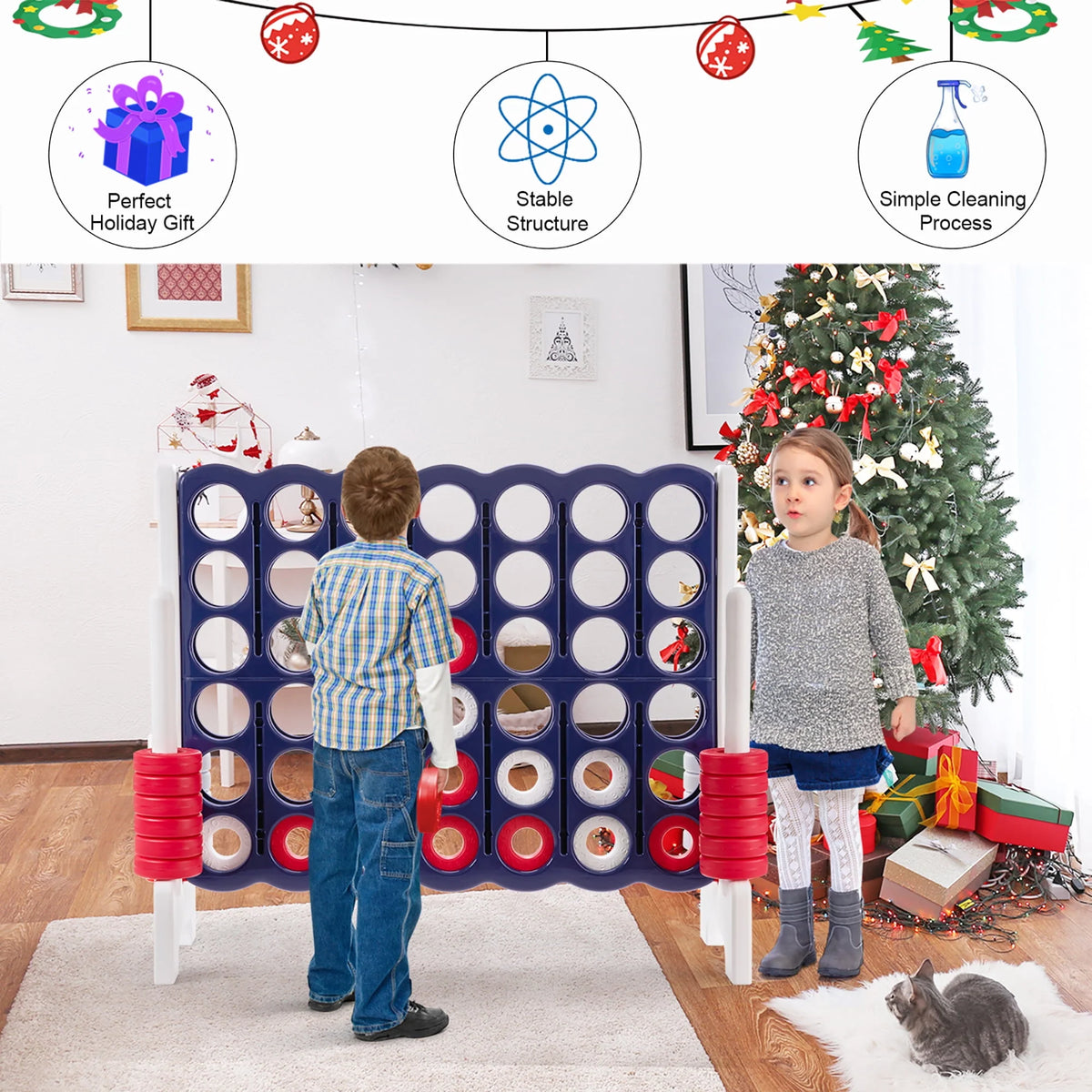 Jumbo 4-to-Score 4 in A Row Giant Game Set V867927