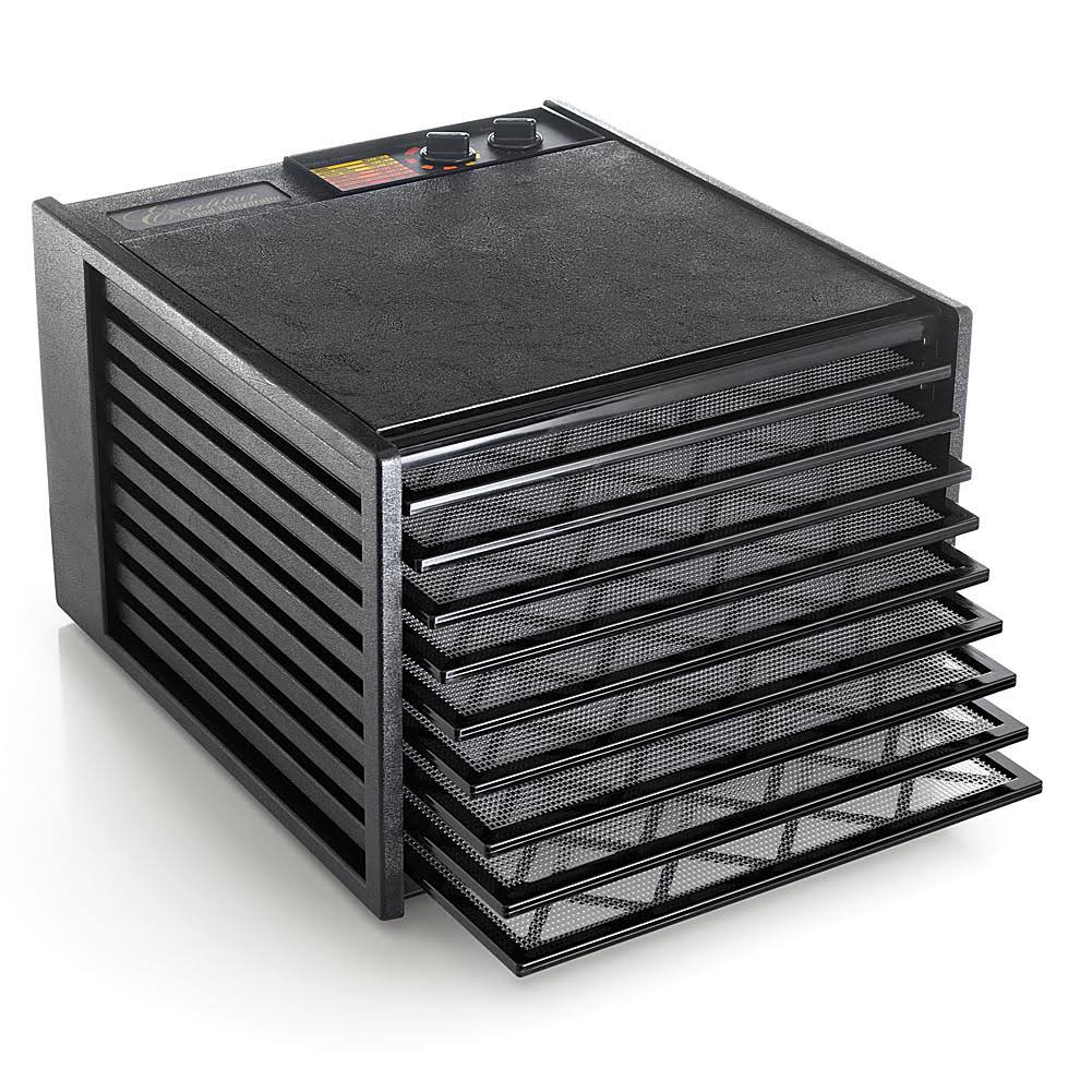 Black 9-Tray Dehydrator with 26-hour Timer O577