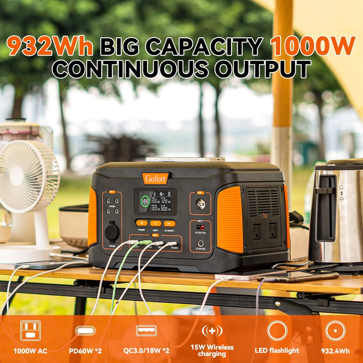 Portable Power Station 932Wh/1000W A965891
