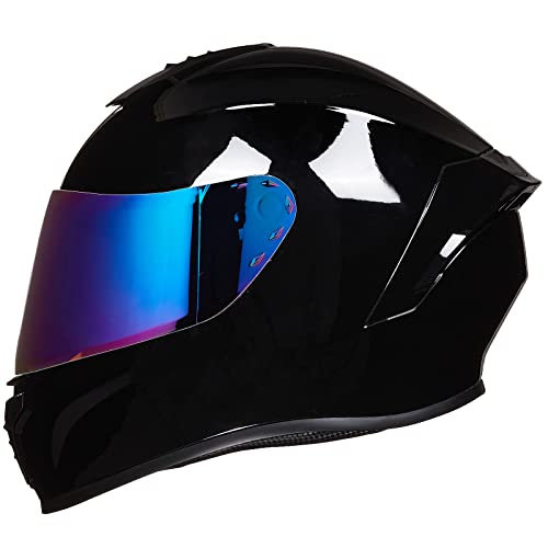 Full Face Motorcycle Helmet with Tinted Visor D89381