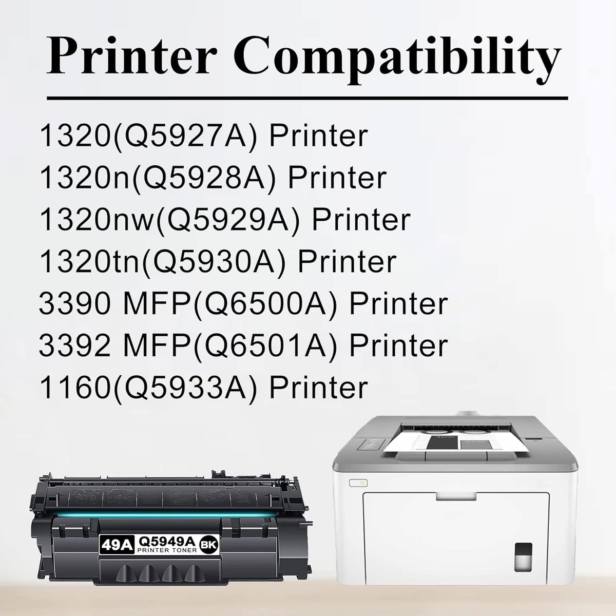 Black 2-Pack Compatible 49A Toner Cartridge B667