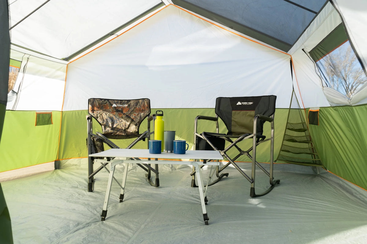 8-Person Cabin Tent with Screen Porch, Green L236431