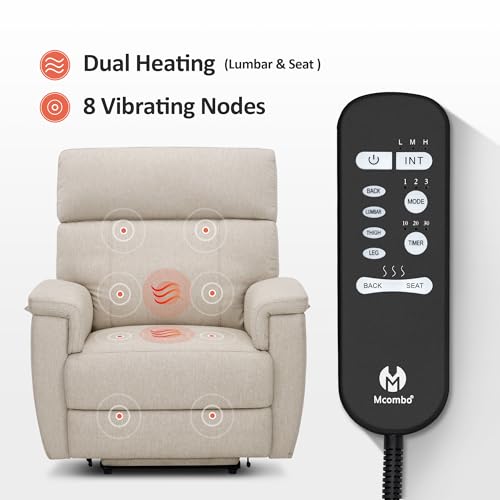 Dark Grey Power Lift Recliner Chair with Massage and Dual Heating K401561