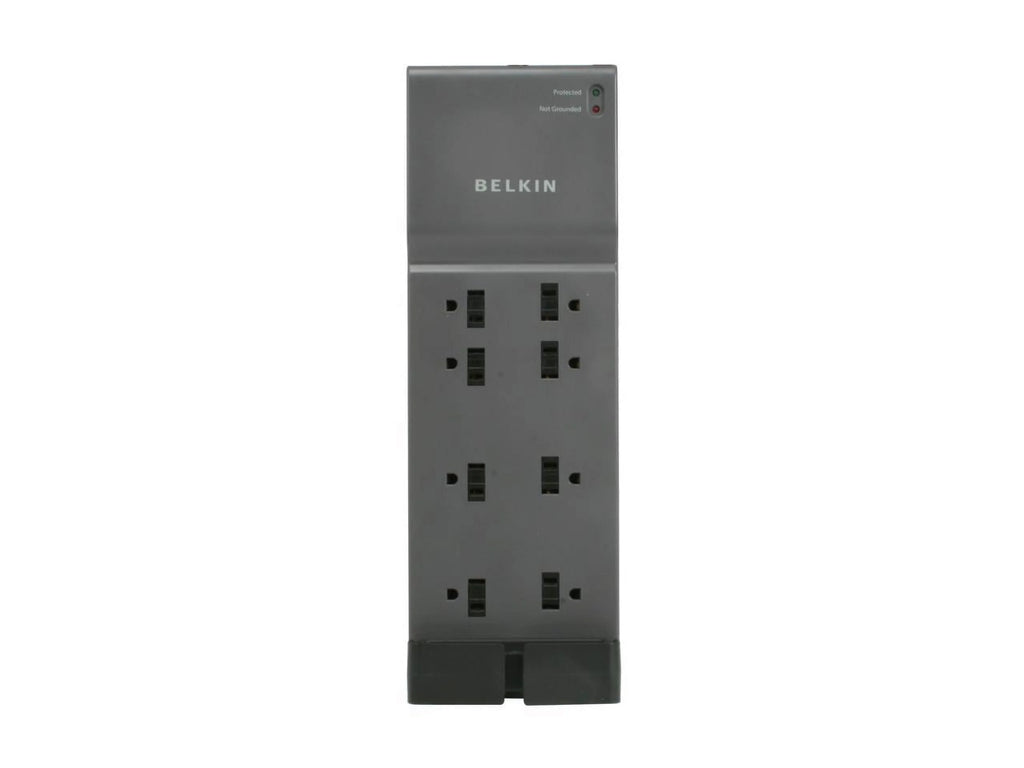 8 Outlet Surge Protector with 6 ft Cord, Black T9324