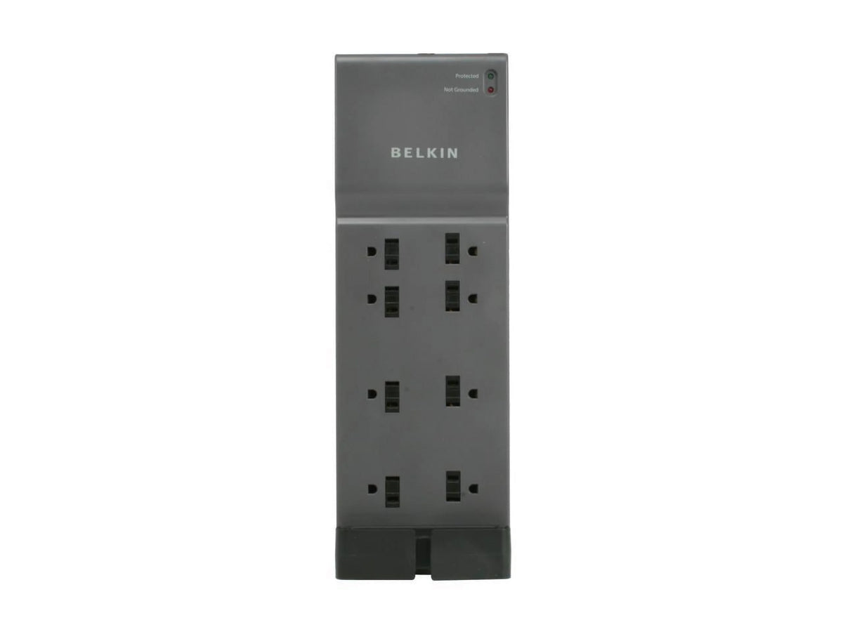 8 Outlet Surge Protector with 6 ft Cord, Black T9324