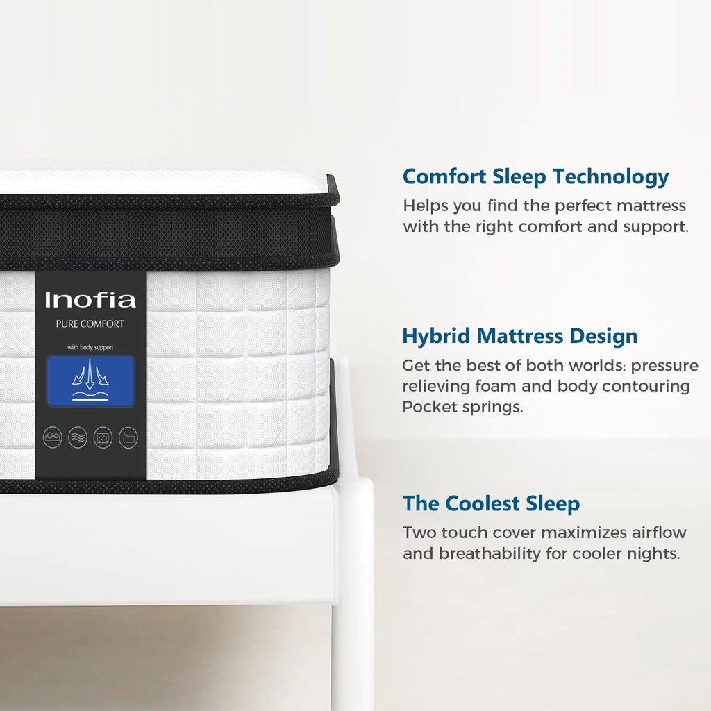 10 inch Hybrid Twin XL Memory Foam Mattress P87815