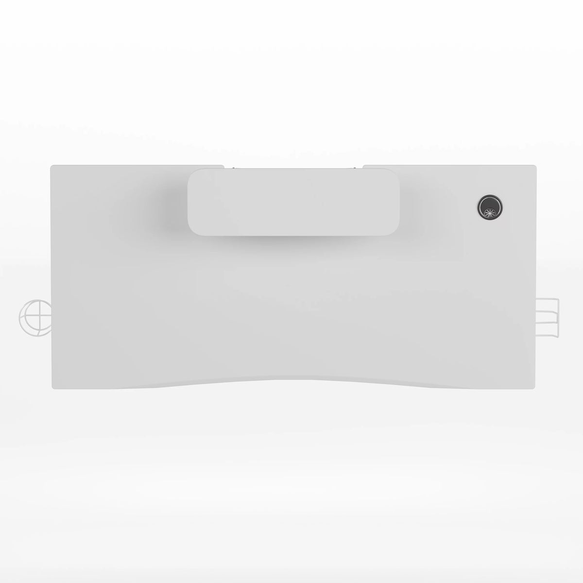 White Gaming Desk with Cup Holder K535684