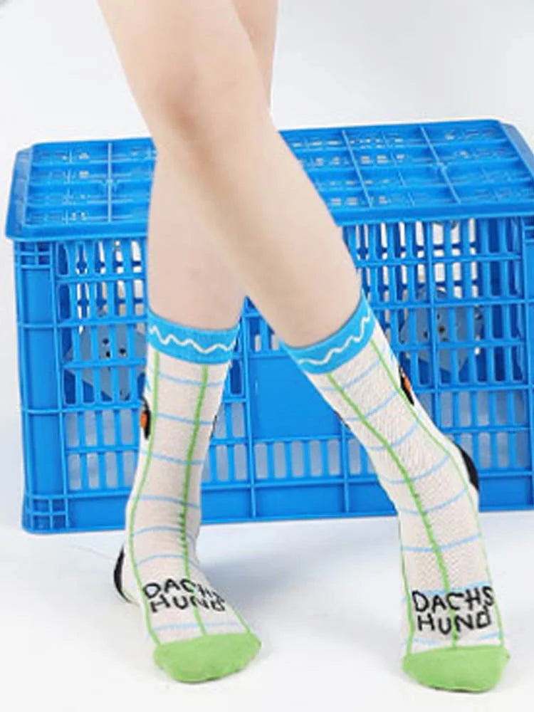 Cartoon Puppy Pattern Socks E246236