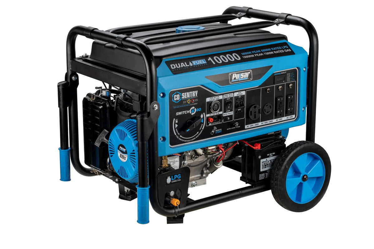 10,000 Watt Dual Fuel Portable Generator with Remote Start S7136