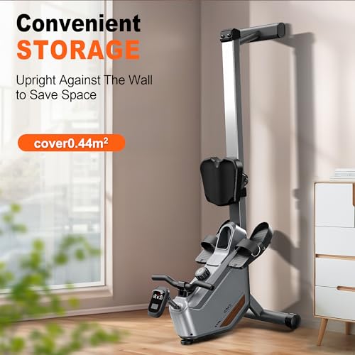 Quiet Magnetic Rowing Machine with Bluetooth and 360lb Weight Capacity Q1780