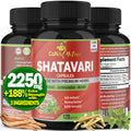Organic Shatavari Powder Capsules 2250MG with Ashwagandha, Brahmi Extract, 120 Vegan Capsules P5478