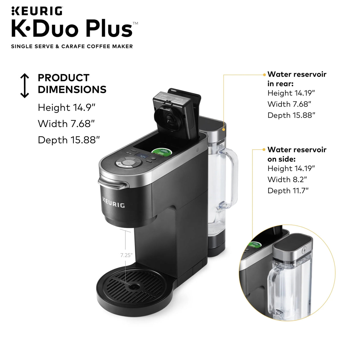 Single Serve & Carafe Coffee Maker D853