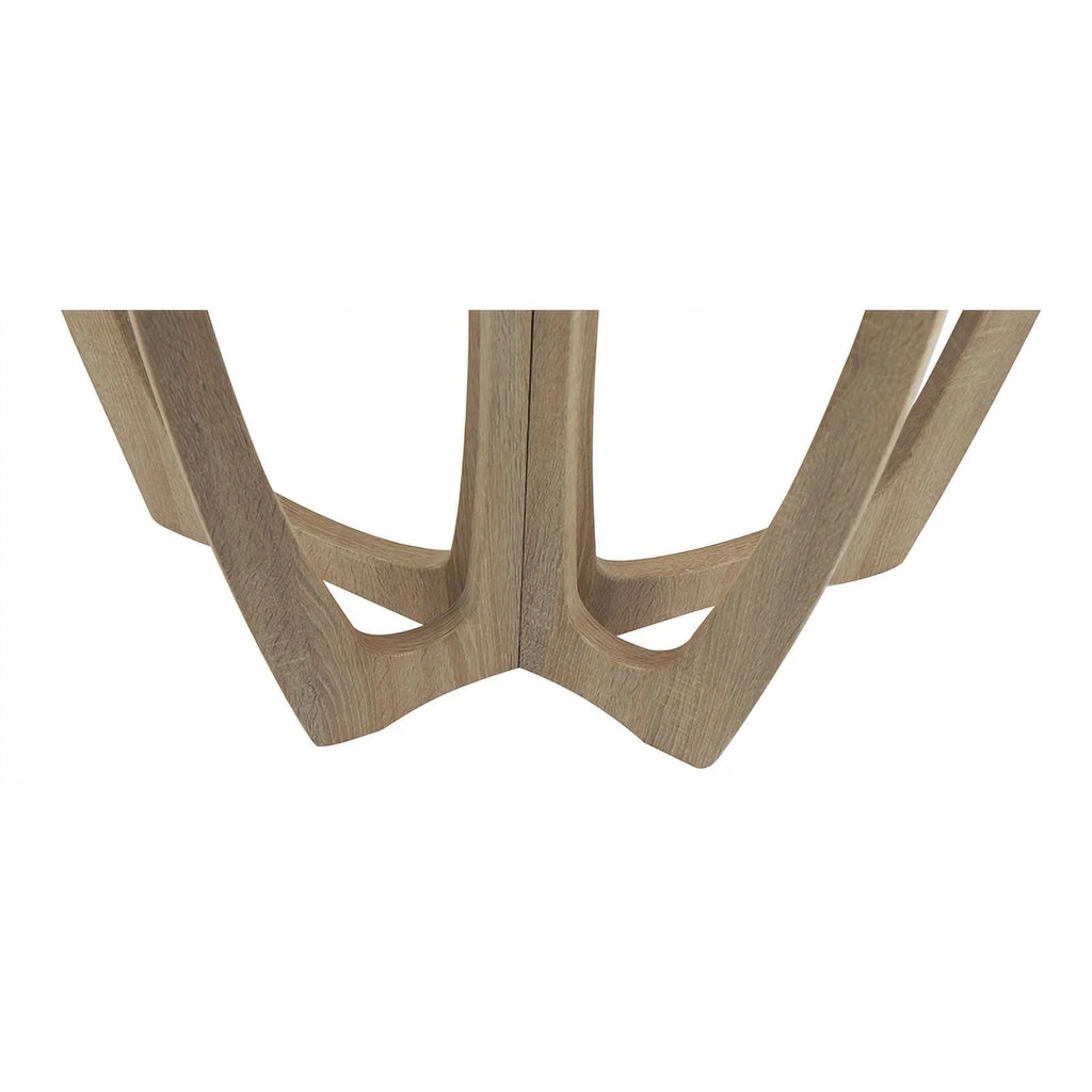 Wood Console Table with Carved Leg in Natural S505365