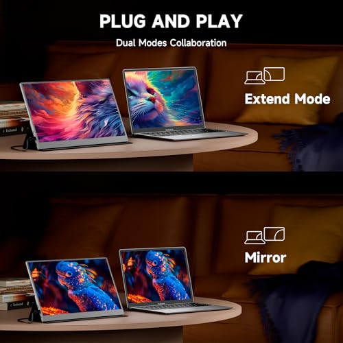 15.6inch 1080P FHD HDR IPS Portable Gaming Monitor with Smart Cover A874