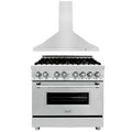 36 in. Dual Fuel Range and Range Hood Z7150