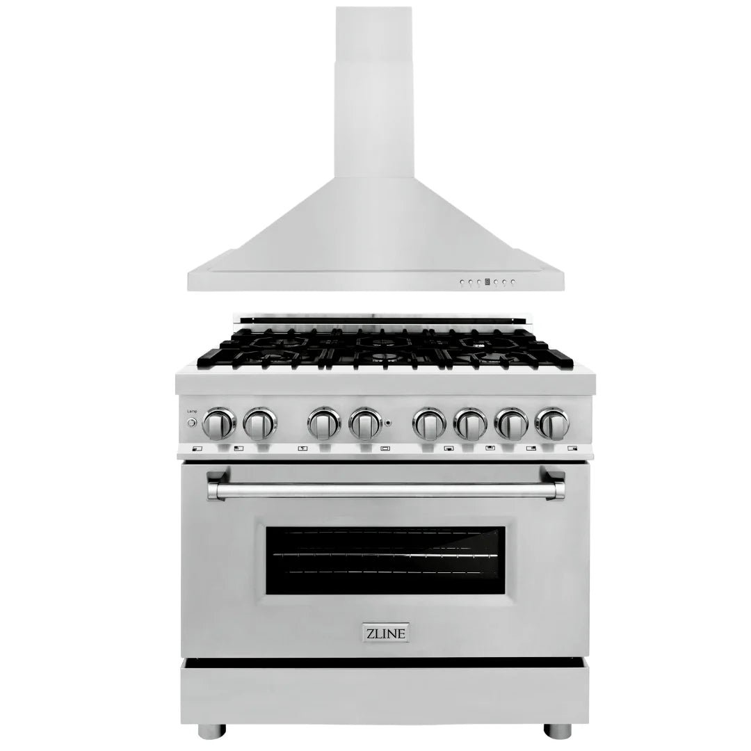36 in. Dual Fuel Range and Range Hood Z7150