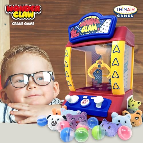 Claw Machine Crane Game with 9 Stuffed Animal Prizes and 9 Balls Q93368