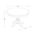Mahogany Wood Dining Table with Pedestal Legs G722939