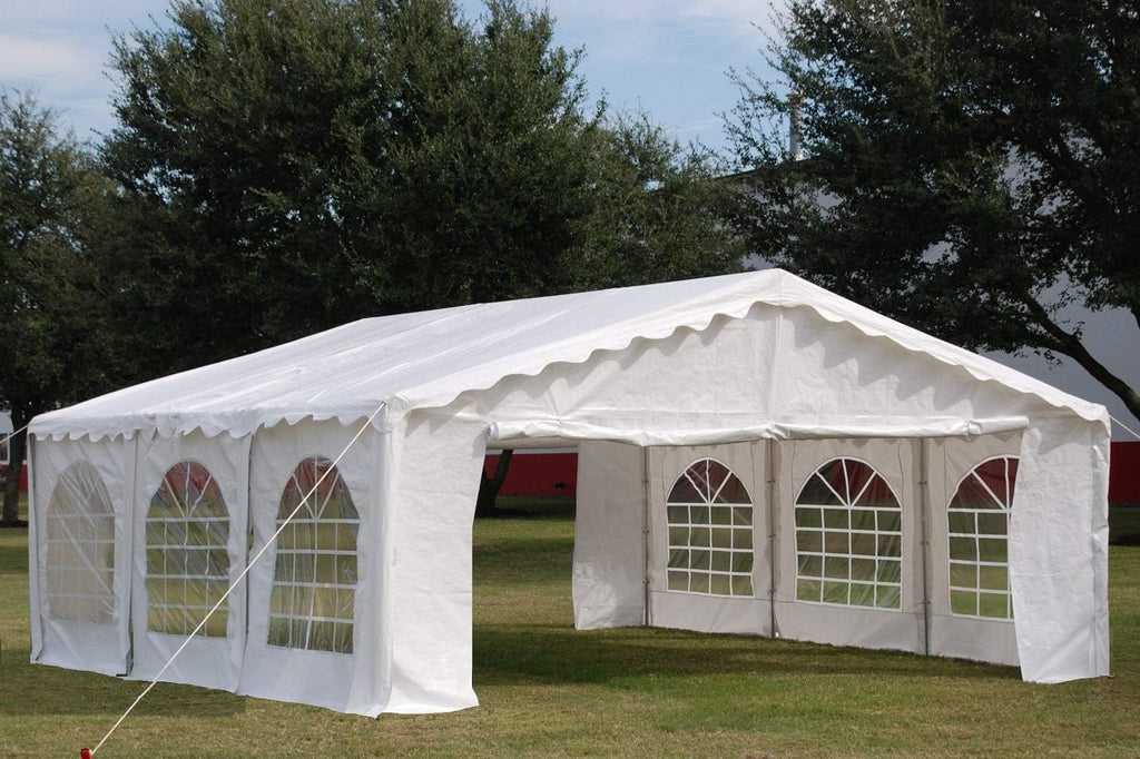 White 20'x20' Outdoor Party Tent Canopy Shelter Q63084