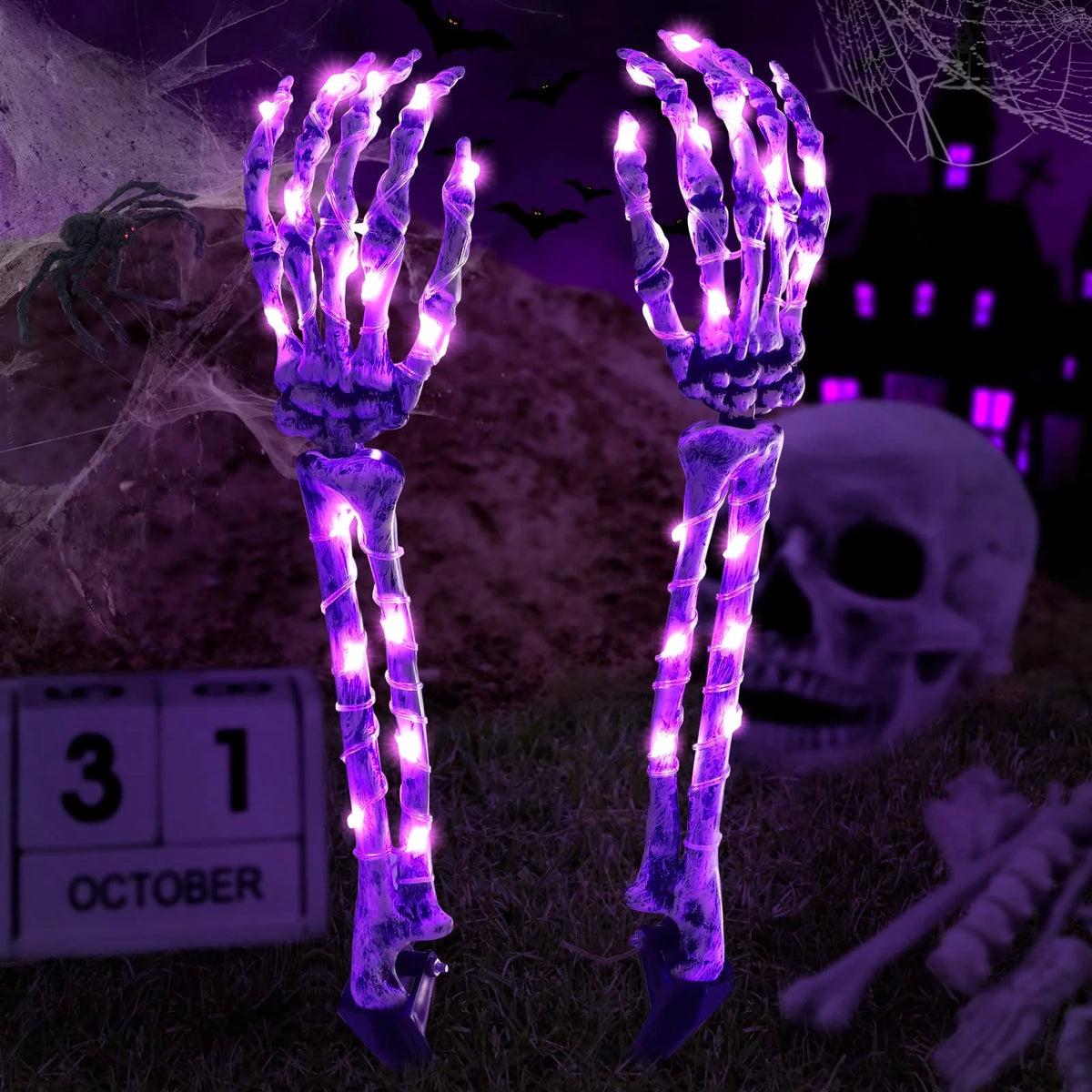 Life Size Skeleton Hands Outdoor Decorations C2394
