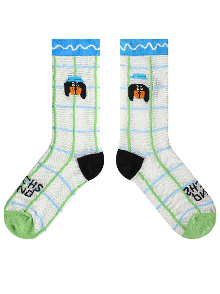 Cartoon Puppy Pattern Socks E246236