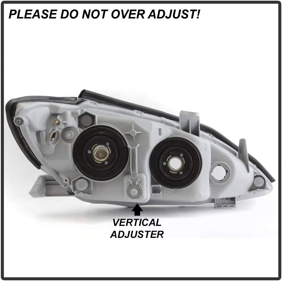 Chrome Headlights Pair Replacement Driver + Passenger Side D5973