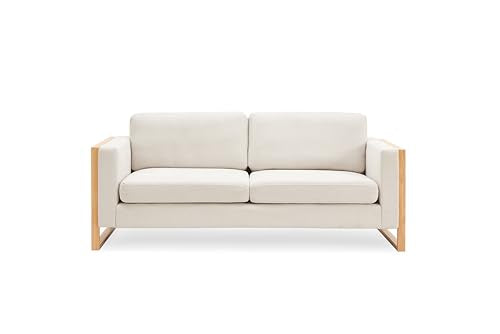Taupe Beige Upholstered 3-Seater Sofa E740