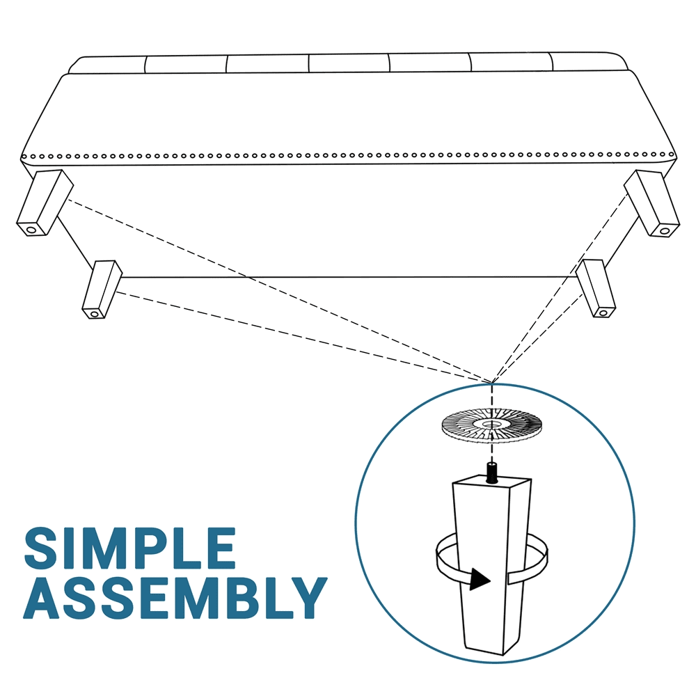 Modern Tufted Storage Bench D48103