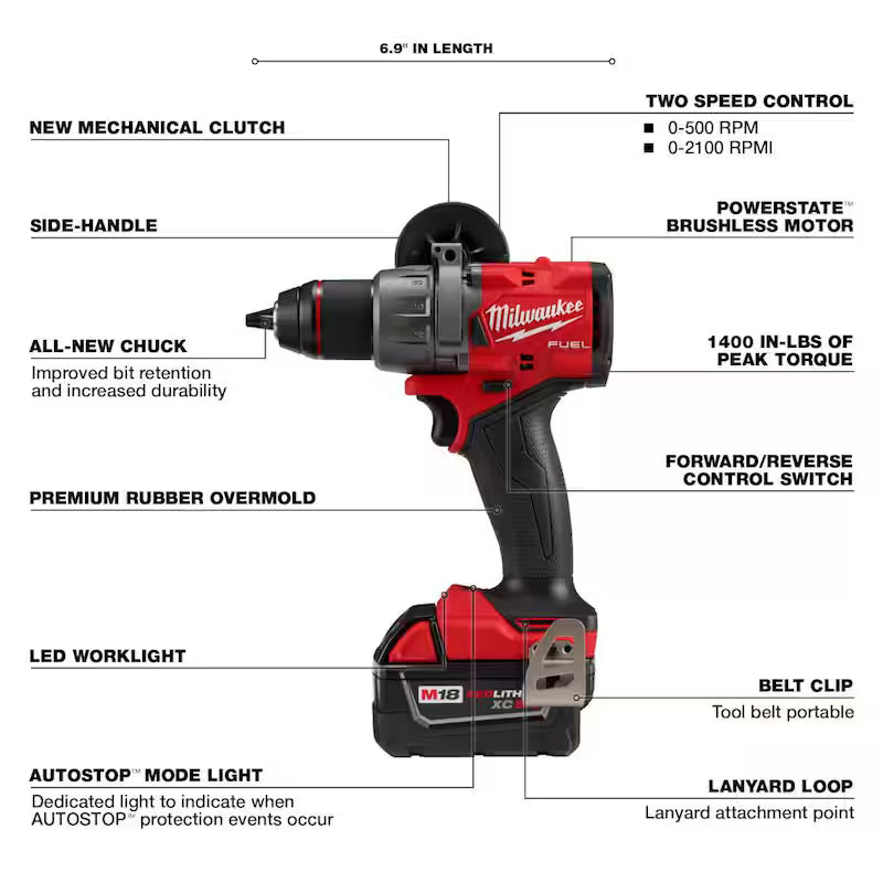 18-Volt Brushless Cordless Hammer Drill & Impact Driver Combo Kit with 50-Piece Bit Set L498591