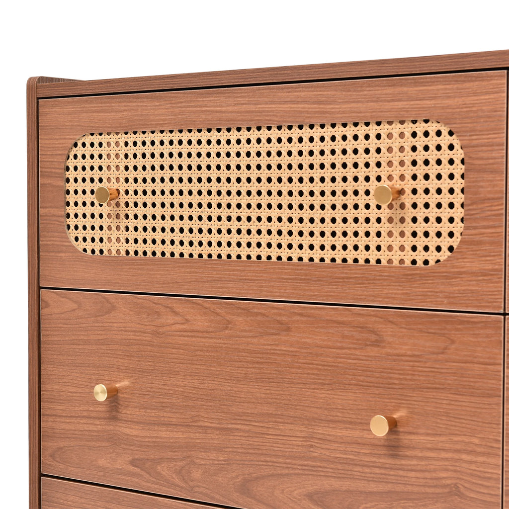 6 Drawer Rattan Dresser D365760