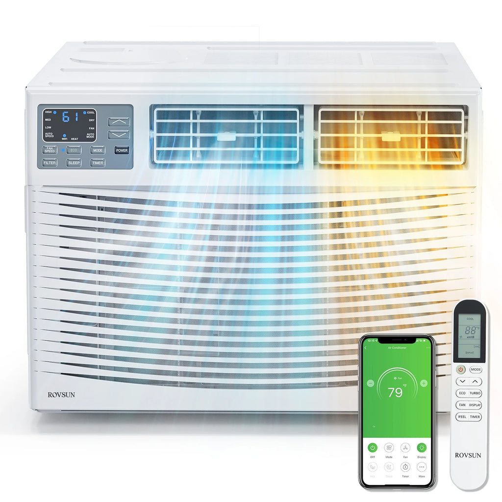 8000 BTU Window Air Conditioner with Heat U832383
