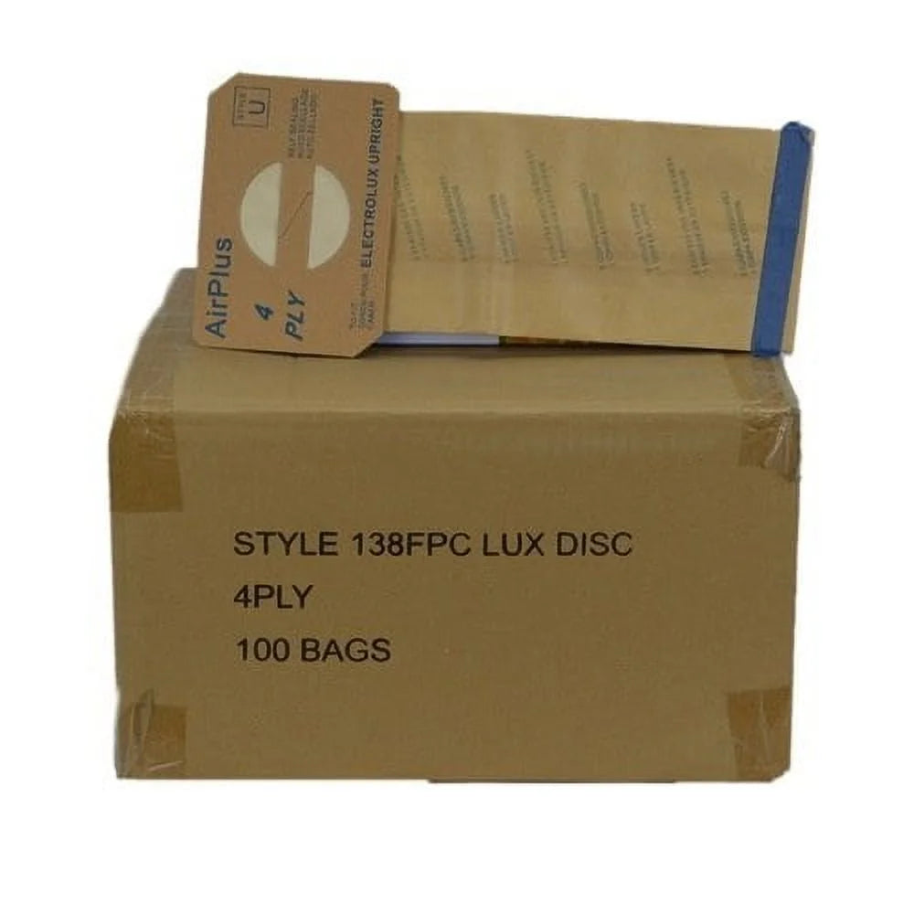 Electrolux Upright Type U Bags 100 in Box H8323