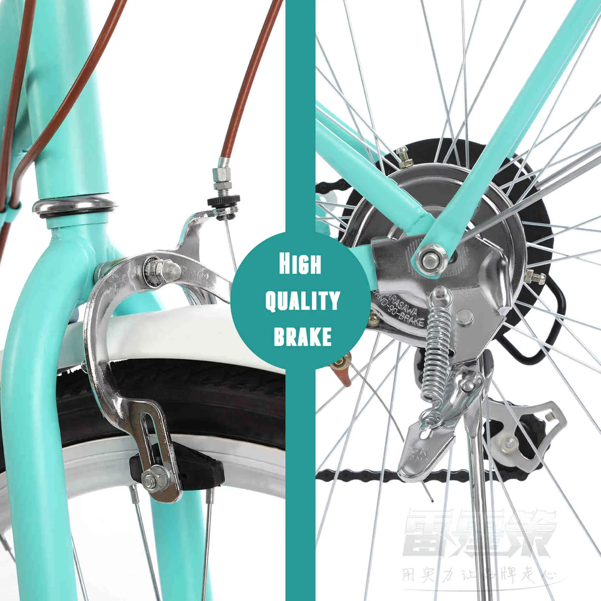 24-Inch 7 Speed Green Beach Cruiser Bike K36966