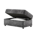 Fabric Storage Ottoman with Casters P87468