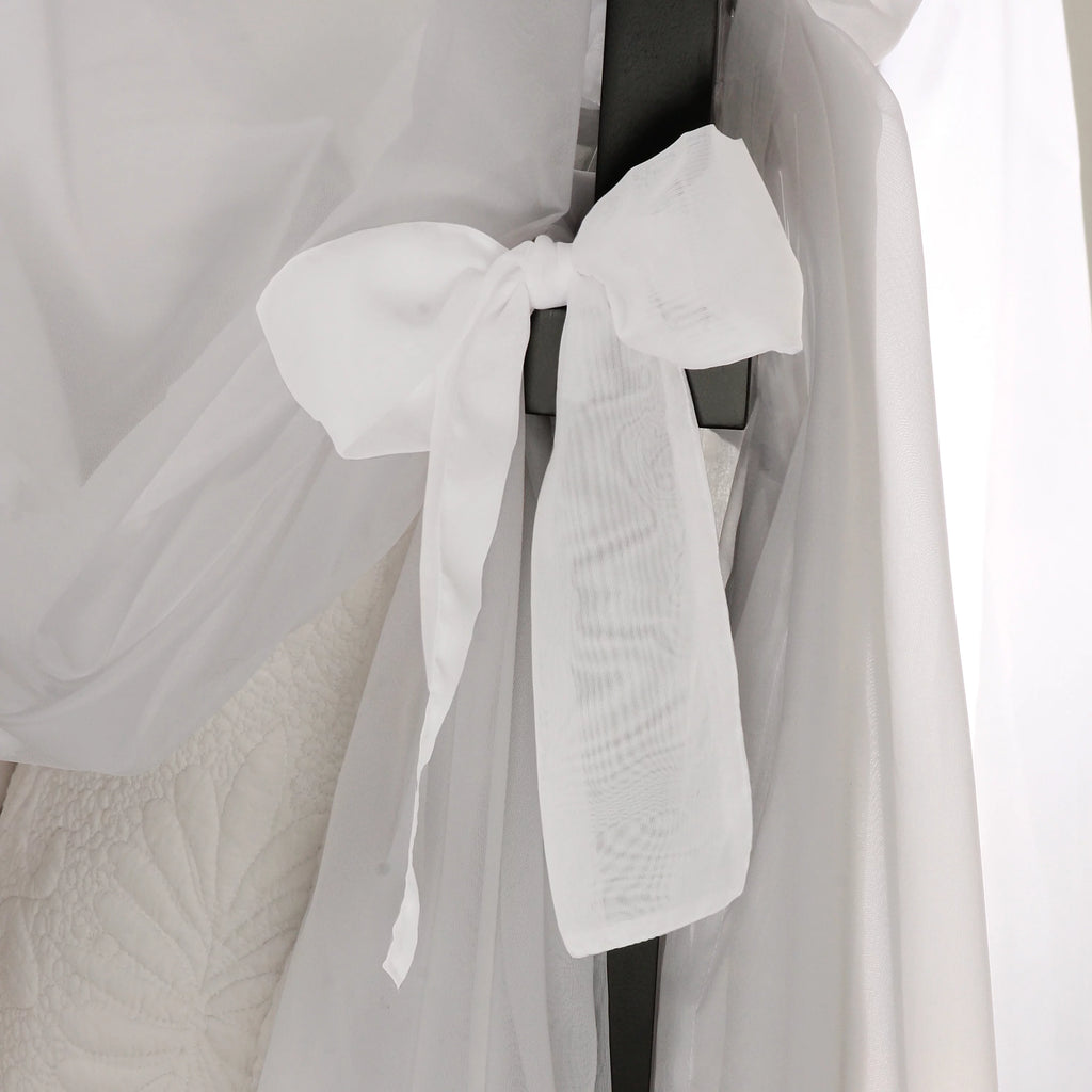 White Four-Poster Bed Canopy, 8 Count Q2018