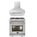 30 Dual Fuel Range and Range Hood H11871
