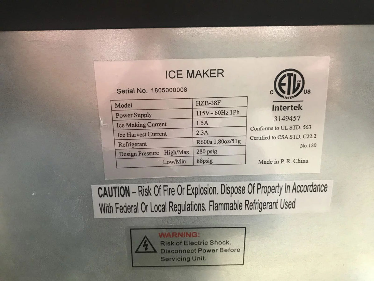 80lbs Ice in 24 Hrs Countertop Nugget Ice Maker W8202