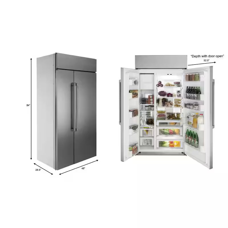 29.6 cu. ft. Stainless Steel Side by Side Refrigerator F7143