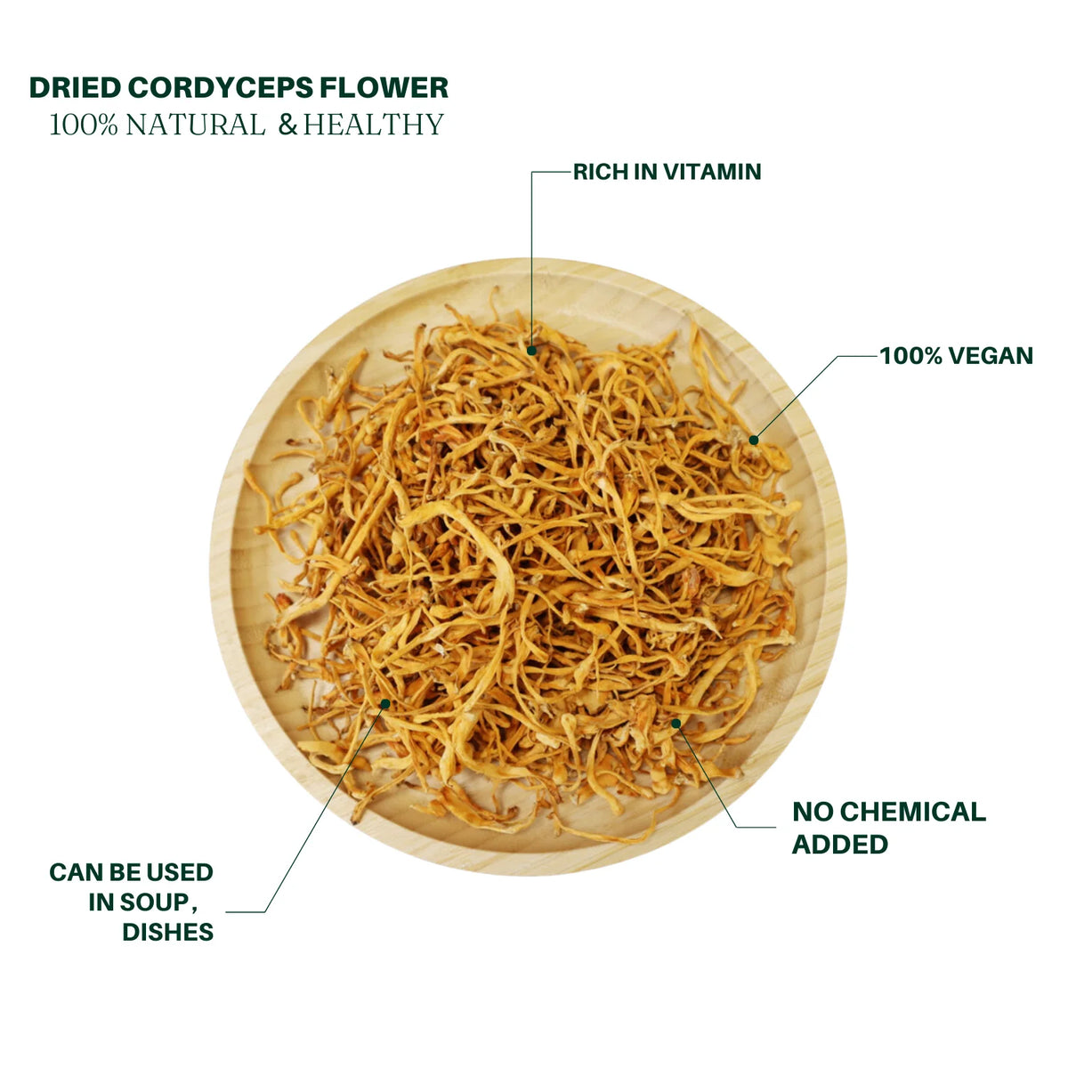 Dried Cordyceps Flower 225g X2782