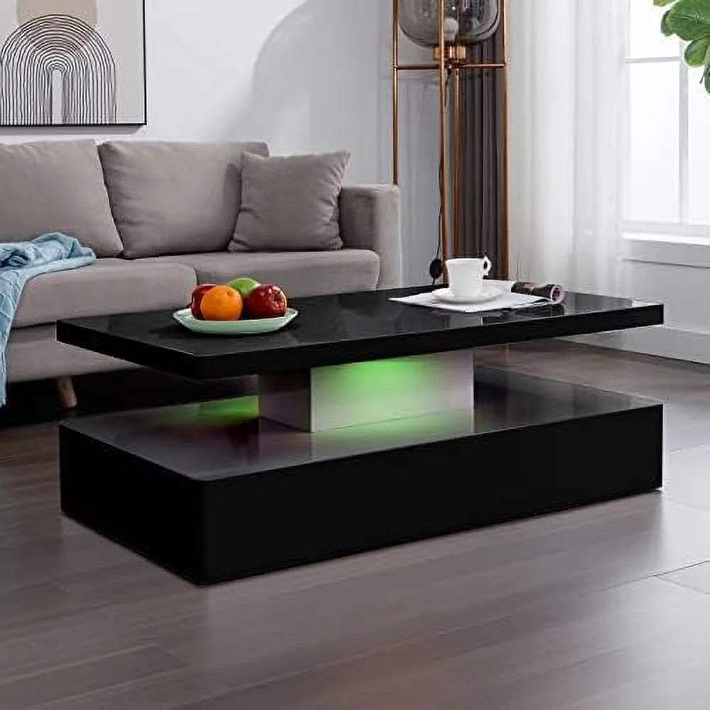 Modern LED Coffee Table with 12 Colors Lights H9629