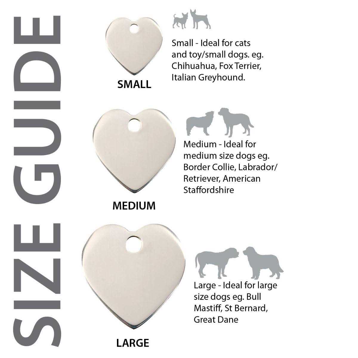 Heart Pet ID Dog Tags O7324