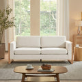 Taupe Beige Upholstered 3-Seater Sofa E740