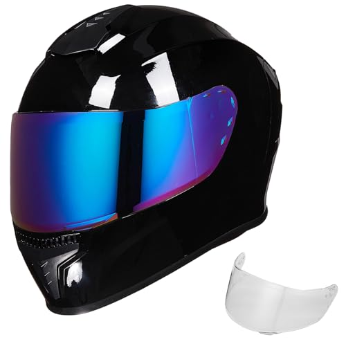 Full Face Motorcycle Helmet with Tinted Visor D89381