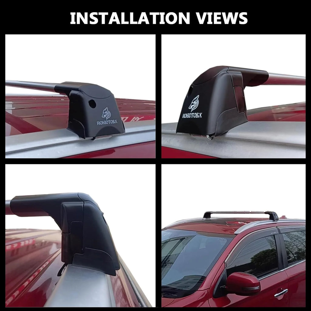 Lockable Roof Rack Crossbars with Flush Side Rails S29876